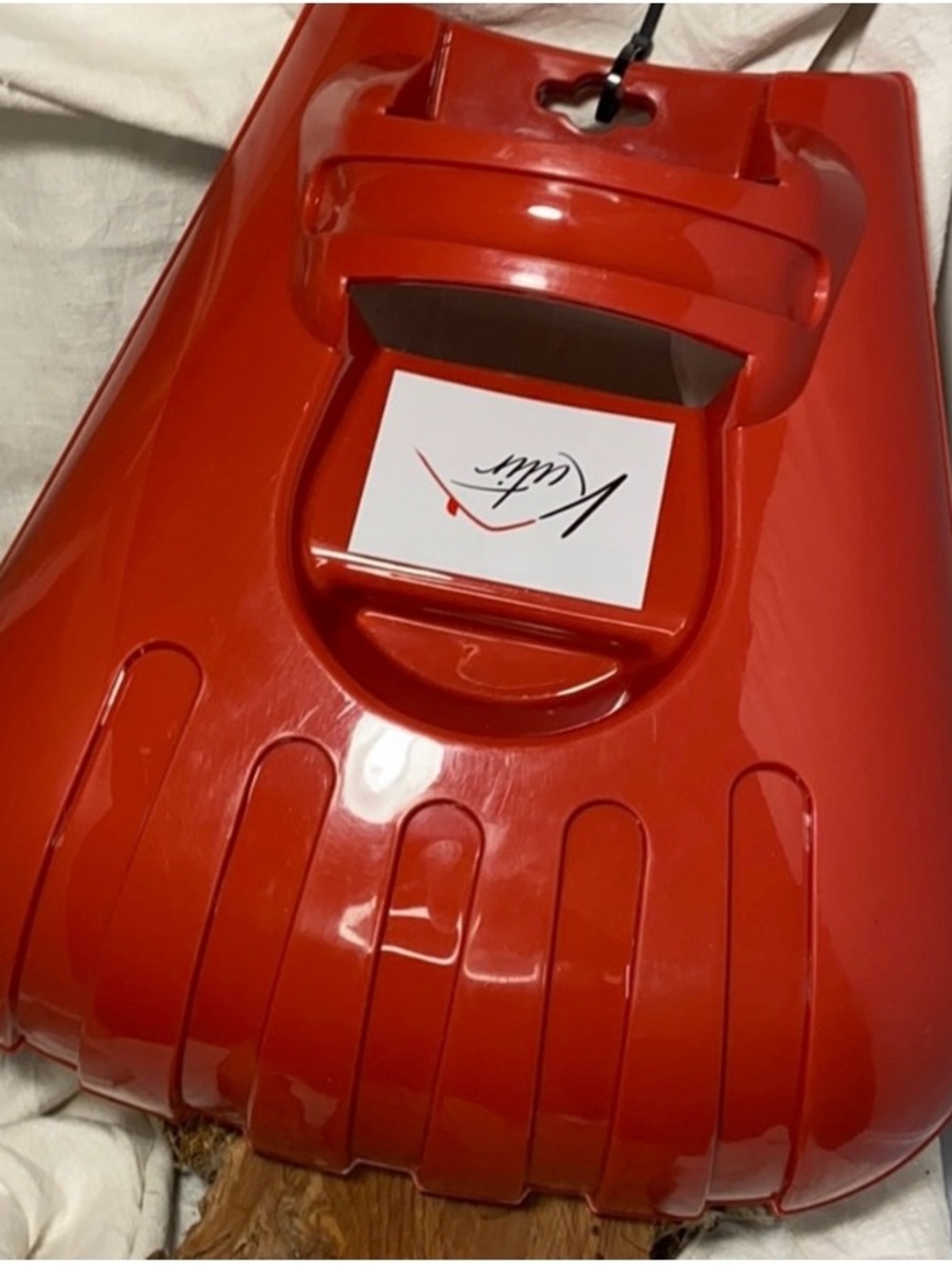 SOLD Red Decorative Wall Mail Slot Organizer